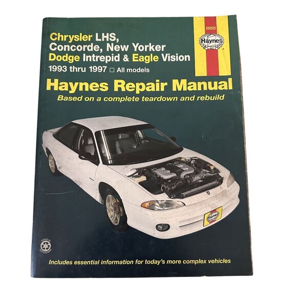Vtg Haynes Repair Manual Chrysler LHS Concorde New Yorker Dodge Intrepid GC - Picture 1 of 5